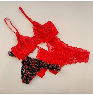 KIT 4 PÇS GABRIELA VERMELHO - 10%