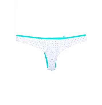 CALCINHA CATARINA BRANCO TURQUESA