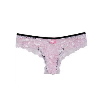 CALCINHA CHIC ROSA BEBÊ PRETO