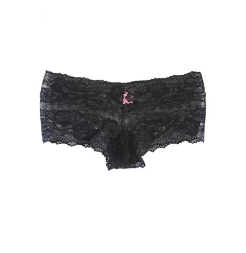 CALCINHA CALEÇON CHIARA EM RENDA LARGA PRETO