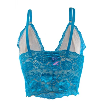 TOP CORSELET CHIARA SEM BOJO EM RENDA ESMERALDA