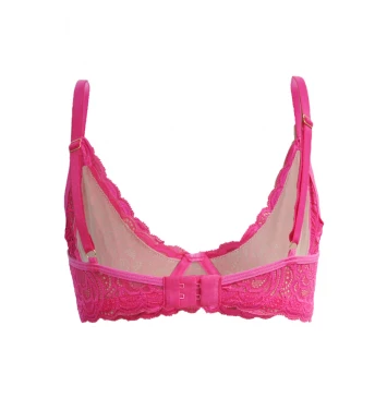 SUTIÃ GABRIELA COM ARO SEM BOJO EM RENDA PINK