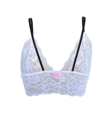 TOP ELISA SEM FORRO BRANCO PRETO