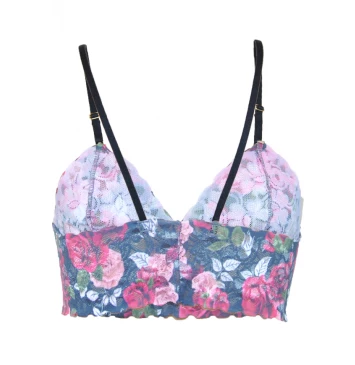 TOP OLIVIA PRETO FLORAL