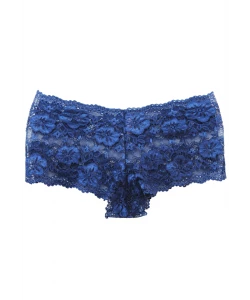 CALCINHA CALEÇON CHIARA EM RENDA LARGA AZUL MARINHO