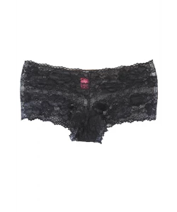 CALCINHA CALEÇON CHIARA EM RENDA LARGA PRETO