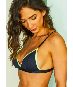 TOP GIO PRETO AMARELO NEON