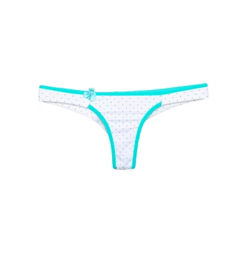 CALCINHA CATARINA BRANCO TURQUESA