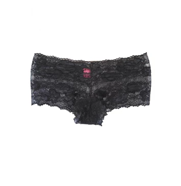 CALCINHA CALEÇON CHIARA EM RENDA LARGA PRETO