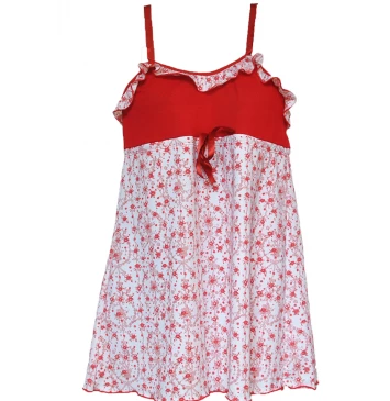 Camisola curta microfibra com alças reguláveis estampada Babadinho 