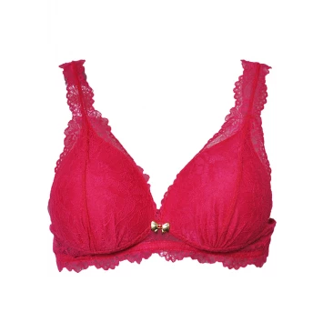 SUTIÃ CAROL COM BOJO TRIÂNGULOEM RENDA PINK