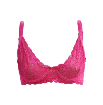 SUTIÃ GABRIELA COM ARO SEM BOJO EM RENDA PINK