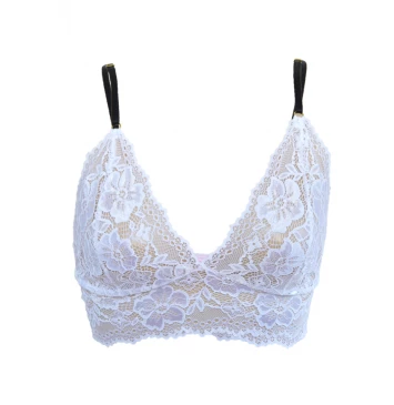 TOP ELISA SEM FORRO BRANCO PRETO