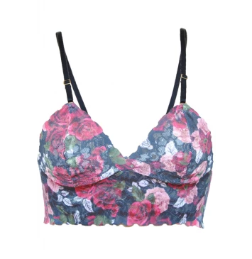 TOP OLIVIA PRETO FLORAL